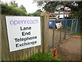 Entrance to Lane End Telephone Exchange