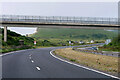 TR3039 : Footbridge over the A20 near Shakespeare Cliff by David Dixon
