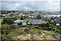 Looking down at Ysgol Treferthyr Cricieth (Criccieth Primary School)