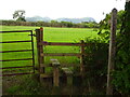 SJ3517 : New footpath stile on the Shropshire Way, between Nesscliffe and Melverley by Andrew Shannon