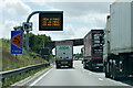 SP6067 : Variable Message Sign (VMS) on the M1 south of Watford Gap by David Dixon