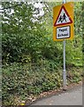 SO1327 : Ysgol / School warning sign, Llangors, Powys by Jaggery