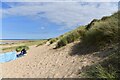 TF8545 : Burnham Overy Staithe: Sand dunes by Michael Garlick