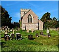 SO1128 : East side of the village church, Llanfihangel Talyllyn, Powys by Jaggery