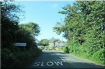 SW8737 : Entering Trewithian on the A3078 by Roy Hughes