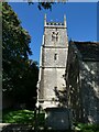 SU0986 : All Saints, Lydiard Millicent: tower  by Basher Eyre