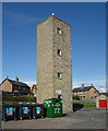 Tower and Bins at the Fire Station