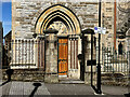 H4472 : Parking sign outside Sacred Heart Church, Omagh by Kenneth  Allen