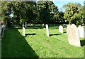 Shadows in the churchyard at South Marston