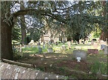 SO7119 : Huntley churchyard by Pebble