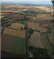 Lock Farm on the Louth Navigation at Alvingham: aerial 2023