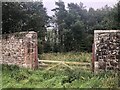 NU1230 : Gate, Home Plantation by Richard Webb