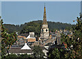 Selkirk Courthouse clock tower and spire