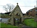 Burneston St Lambert:churchyard entrance