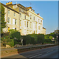 Canterbury: bright stucco on Old Dover Road