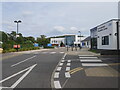 TG2241 : Entrance to Cromer and District  Hospital by David Pashley