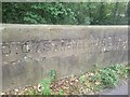 Old Bridge Marker on Sandholme Bridge, Barnacre with Bonds parish