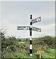 Direction Sign – Signpost east of Scales in Bromfield parish