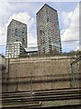 Flats overlooking Stratford International station