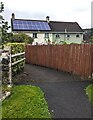 Rooftop solar panels, Llanellen, Monmouthshire