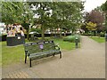 Jubilee bench outside the Compton Centre