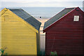 TG3136 : Beach huts at Mundesley by Stephen McKay