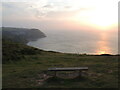 SS7249 : Sun setting over Lynmouth Bay by Neil Owen