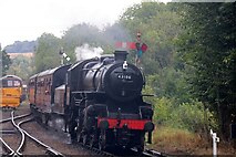 SO7483 : Local train arriving at Highley by Chris Allen