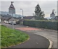 Warning sign - humps for ¼ mile, Broadmead, Gilwern,  Monmouthshire