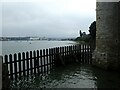 TQ7570 : River Medway seen from Upnor Castle by Marathon