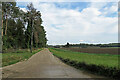 Concrete road to Banstead Farm