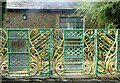 Unusual gates, Millfield Road, Faversham