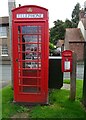 K6 telephone box and George VI postbox, Hutton