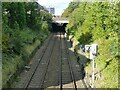 Railway north from Royal Bridge in Harrogate