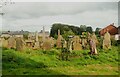 Graveyard at the east end of St Peter