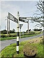 Direction Sign – Signpost on Church Road, Broughton Moor