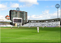SK5838 : Trent Bridge: setting a target on the last day of summer by John Sutton