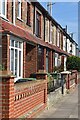 Terraced housefronts on Locksway Road