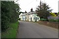 Five Coloured cottages at Gamlingay Cinques