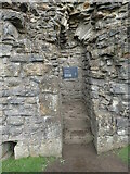 NZ1700 : Entrance to a latrine in Richmond Castle by Marathon