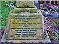 TA2069 : Sewerby War Memorial (detail) by David Dixon