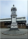 SH2482 : Clock tower at Holyhead station by Marathon