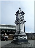 SH2482 : Clock tower at Holyhead station by Marathon