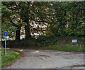 Dead-end side road in Llanfilo, Powys