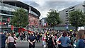 Hornsey Road roundabout post Arsenal Women FC match