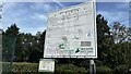 Skatepark sign, Scotsbridge Playing Fields