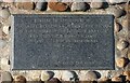 NT7375 : Memorial plaque by Richard Sutcliffe