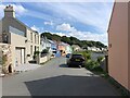 Colourful houses on Church Road, Llanstadwell