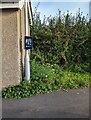 SO0933 : Electronic screen at the edge of a bus shelter, Felinfach, Powys by Jaggery