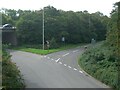 Slip road meeting roundabout at M4 Junction 37, North Cornelly